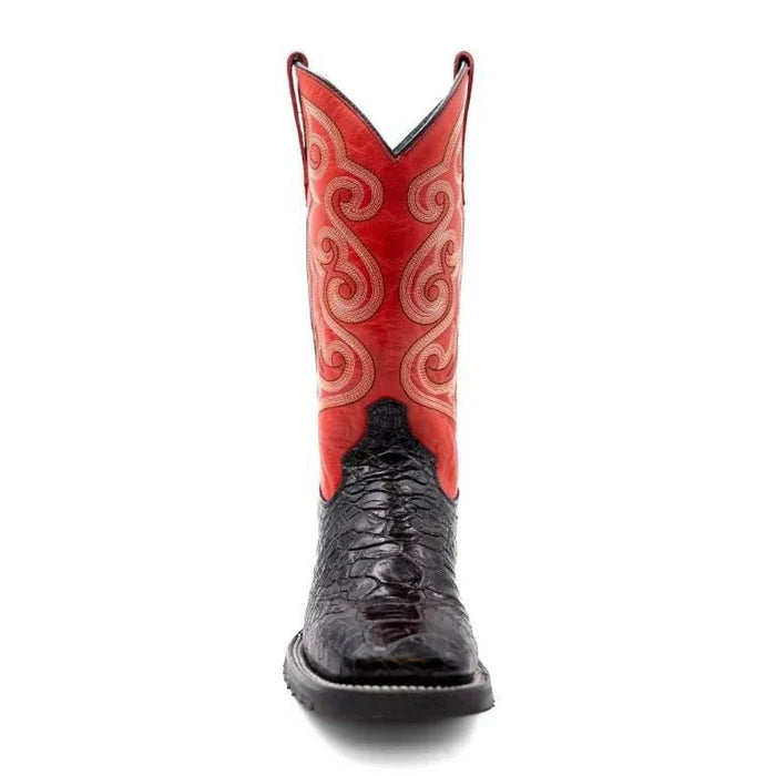 Men's Ferrini Kai Sea Turtle Print Boots Handcrafted Black Men's Ferrini Kai Sea Turtle Print Boots Handcrafted Black