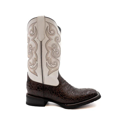 Men's Ferrini Kai Sea Turtle Print Boots Handcrafted Brown 5   - from alligatorwarehouse.com