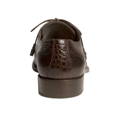 Mens Mezlan Anderson Caiman Crocodile Dress Shoe in Brown