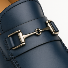 Mens Mezlan Brussels Metal Ornament Calfskin Loafer Dress Shoe in Tan