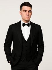 Mens Peaky Blinders Costume Thomas Shelby Black Vested Tuxedo
