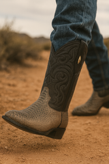 Men's Los Altos Python J-Toe Boots - Rustic