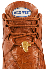 Men's Wild West Boots Caiman and Smooth Ostrich Skin Shoe 2ZA052803