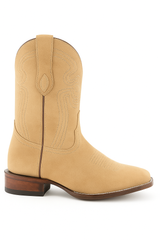 Ferrini Men's Roughrider Square Toe Boots Handcrafted - Taupe