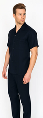 Mens Walking Suit in Color Black leisure suit causal Matching Shirt and Pants $99
