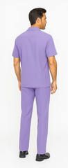 Mens Walking Suit in Color lavender leisure suit causal Matching Shirt and Pants $99