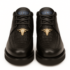 Men's Wild West Boots Caiman and Smooth Ostrich Skin Shoe 2ZA052805