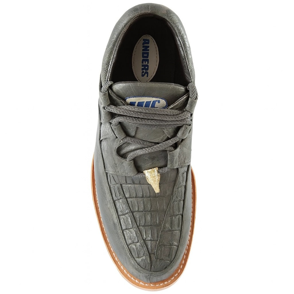 Men's Wild West Boots Caiman and Smooth Ostrich Skin Shoe 2ZA052805 7 2ZA052805-060  - from alligatorwarehouse.com