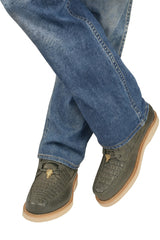 Men's Wild West Boots Caiman and Smooth Ostrich Skin Shoe 2ZA052809