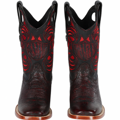 Men's Wild West Smooth Ostrich Ranch Toe Boots 282497