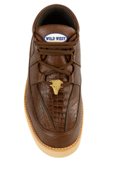 Men's Wild West Boots Caiman and Smooth Ostrich Skin Shoe 2ZA052807