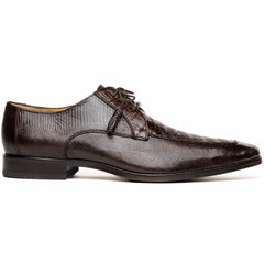 Genuine Caiman & Lizard Brown Shoe