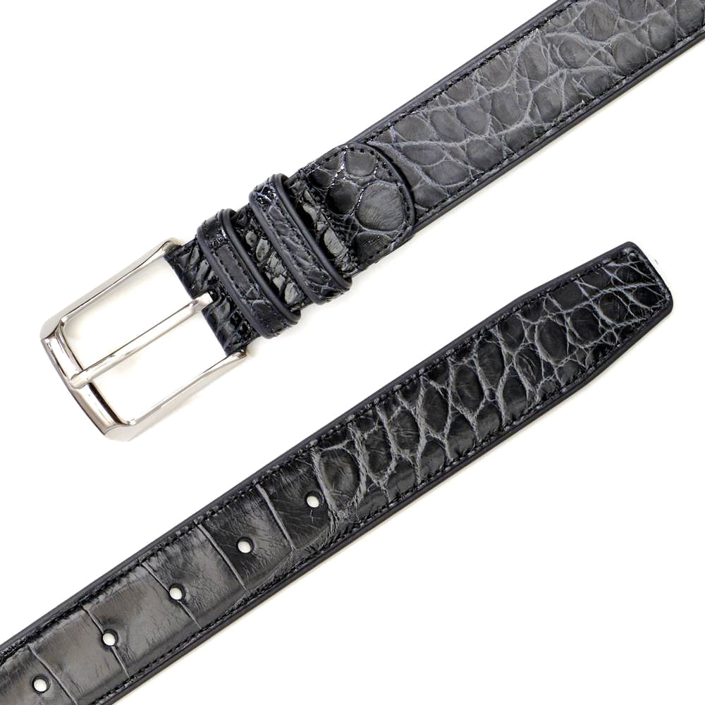 Mezlan Alligator Belt Grey (AO7907)
