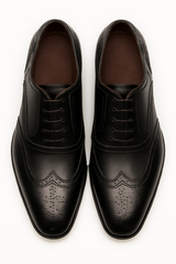 Mens Mezlan Ugalde Classic Wingtip Dress Shoe in Cognac