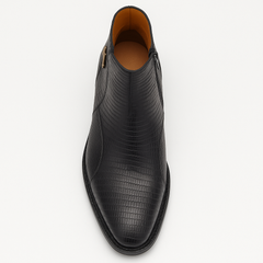 Peninsula Lizard Emblem Boot Black By Mezlan Made In Spain Brand