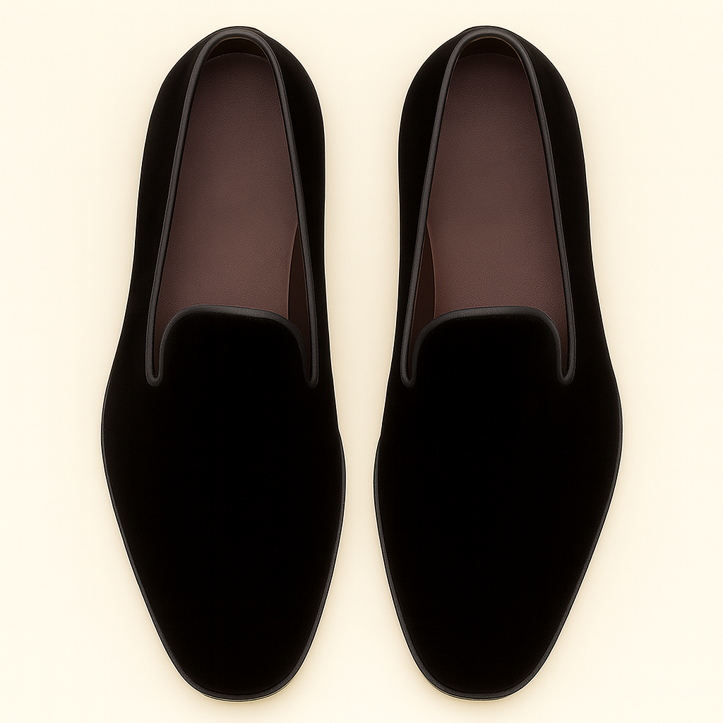Lublin Velvet Black By Mezlan Made In Spain Brand 5   - from alligatorwarehouse.com