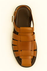 Fisherman Sandal Cognac By Mezlan Made In Spain Brand