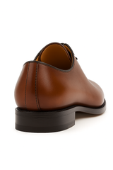 Mens Mezlan Pamplona Calfskin Plain Toe Dress Shoe in Cognac