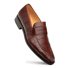 Mezlan Shoes Loafer - Mezlan Alligator Shoes - Mezlan Alligator Dress Shoes  On Sale