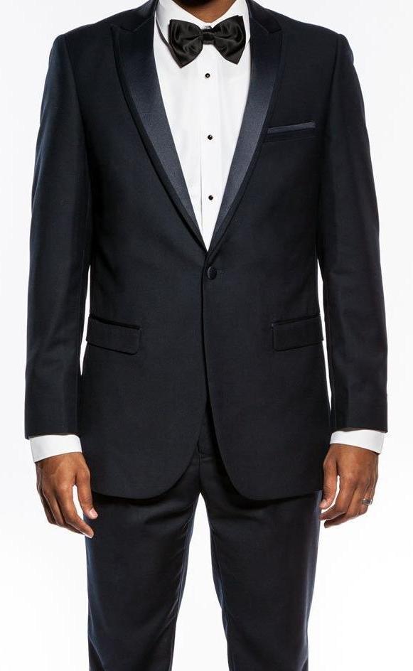 (36R, 40L, 40R) Slim Fit 2 Piece Navy Tuxedo 1 SO4MT187S-02-Navy  - from alligatorwarehouse.com