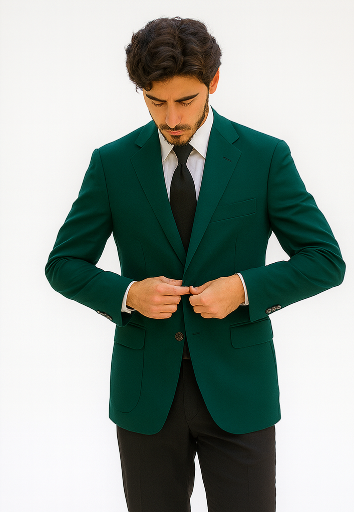Neil Allyn Career Basics Men's Augusta Green Polyester Blazer Jacket 8   - from alligatorwarehouse.com