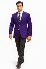 Neil Allyn Career Basics Men's Purple Blazer Jacket