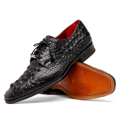 Marco Di Milano Nilo Nile Crocodile Derby Black