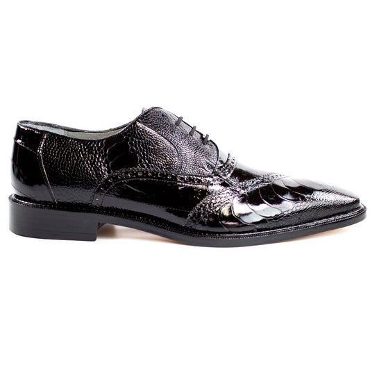 Mens Black Eel Skin Dress Shoes Collection - Premium Mens Black Eel Skin Dress Shoes at alligatorwarehouse.com