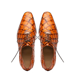 Marco Di Milano Olivieri Pirarucu Dress Oxfords Brandy
