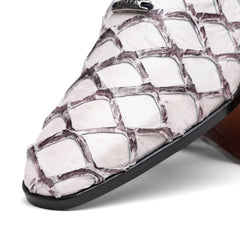 Marco Di Milano Olivieri Pirarucu Dress Oxfords Newspaper