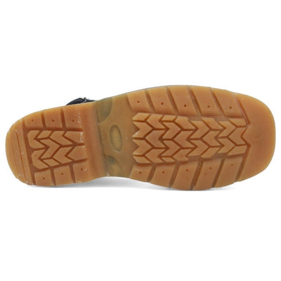 Petatillo Square Toe Double Density Work Boots Black with Double Zipper 4   - from alligatorwarehouse.com