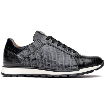 Marco Di Milano Portici Gray/Black Leather Oxford Shoe