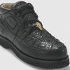 Los Altos Casual Black Caiman Belly & Ostrich Shoes