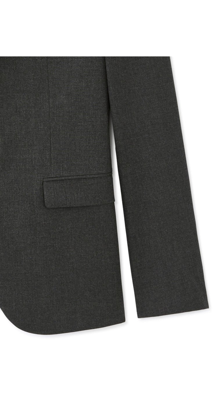 Slim Bi-Stretch Suit Jacket - Dark Grey