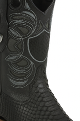 Python Snake Boots Mens Square Toe