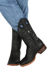 Python Snake Boots Mens Square Toe