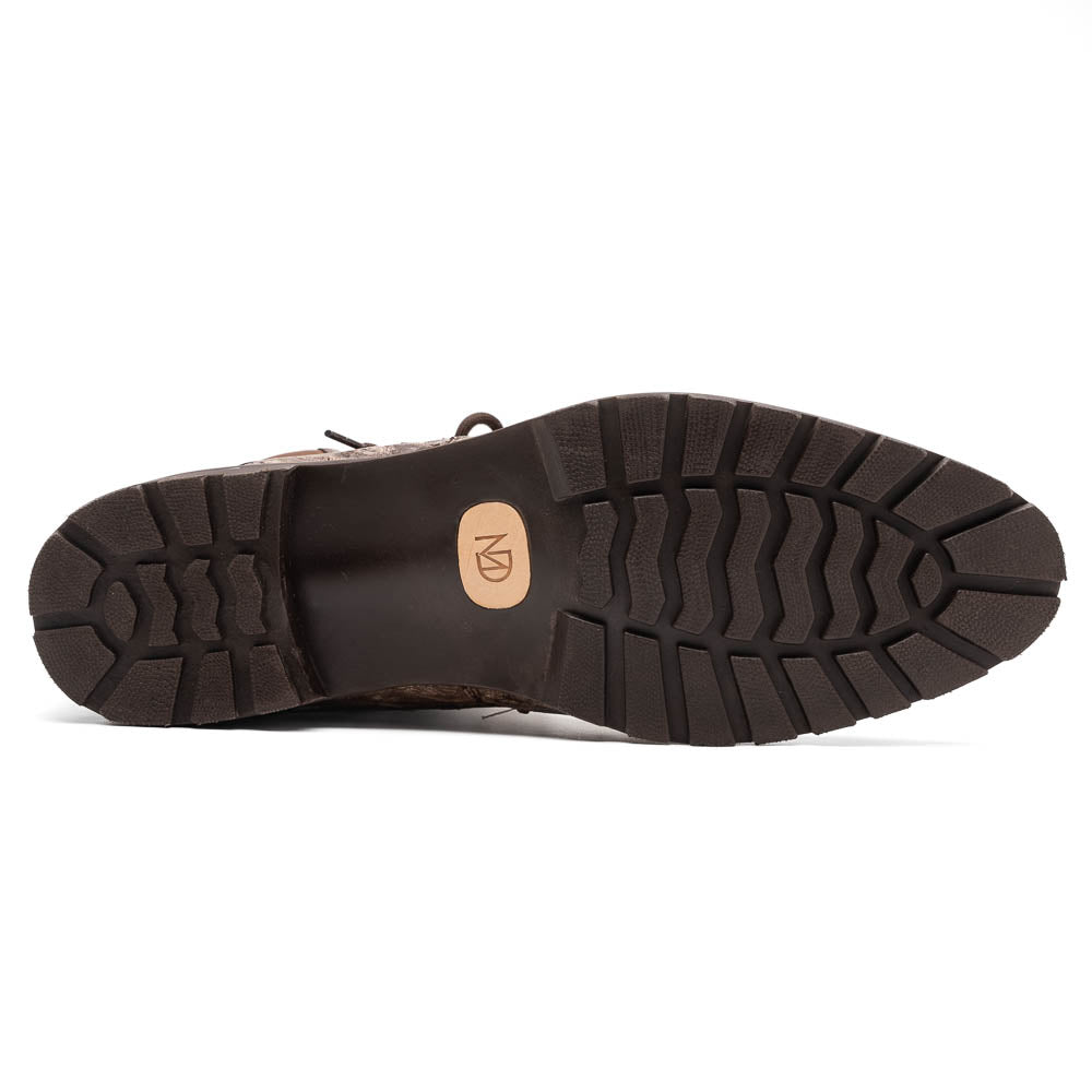 Marco Di Milano Renzo Brown Ostrich Hiker Boots