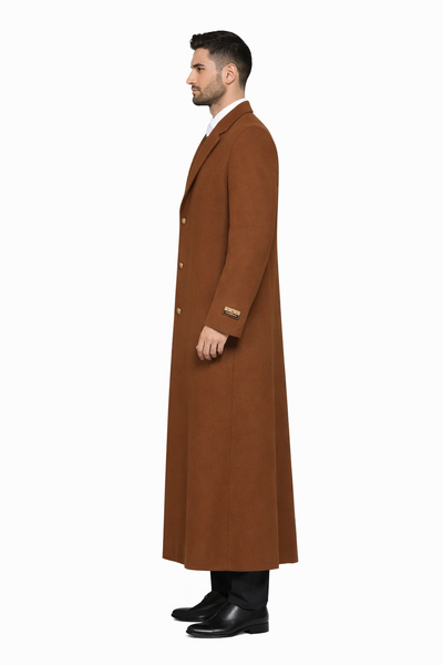 Rust Ankle length Top Coat/Overcoat | Winter men's Topcoat Sale