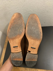 Men’s Regal Brown Slip-On Shoes – Genuine Crocodile & Calfskin Leather