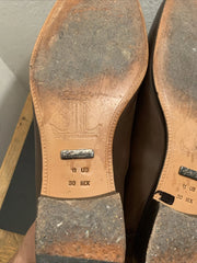 Men’s Regal Brown Slip-On Shoes – Genuine Crocodile & Calfskin Leather