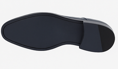 Los Altos Navy Lizard Crocodile Cap Toe Shoes