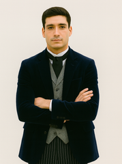 Sapphire Velvet Roderick Smoking Jacket – Luxurious Men's Wear