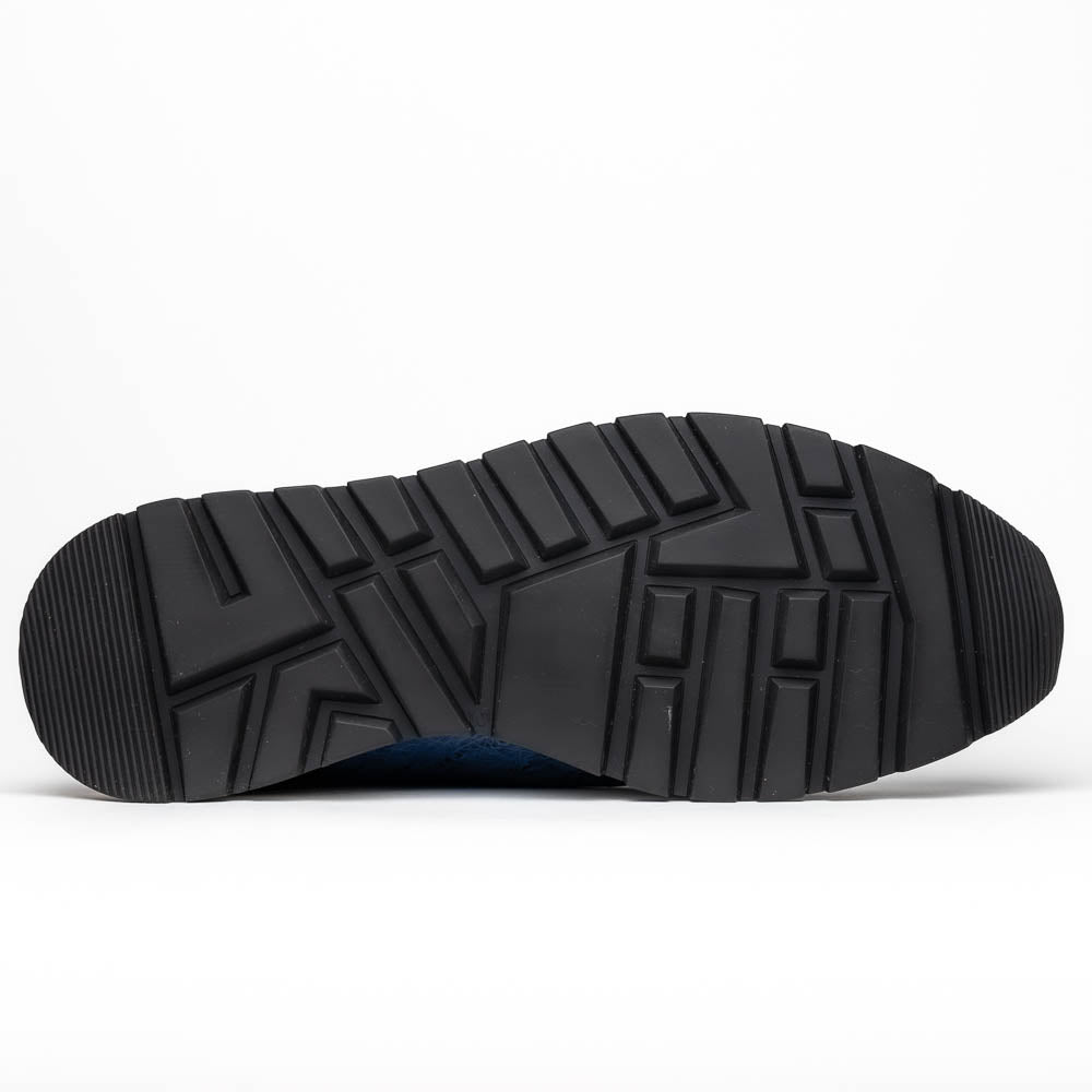 Marco Di Milano Scanno Antique Navy Ostrich Quill Sneakers 5 SCANNO_OSTRICH_ANT NAVY_8  - from alligatorwarehouse.com