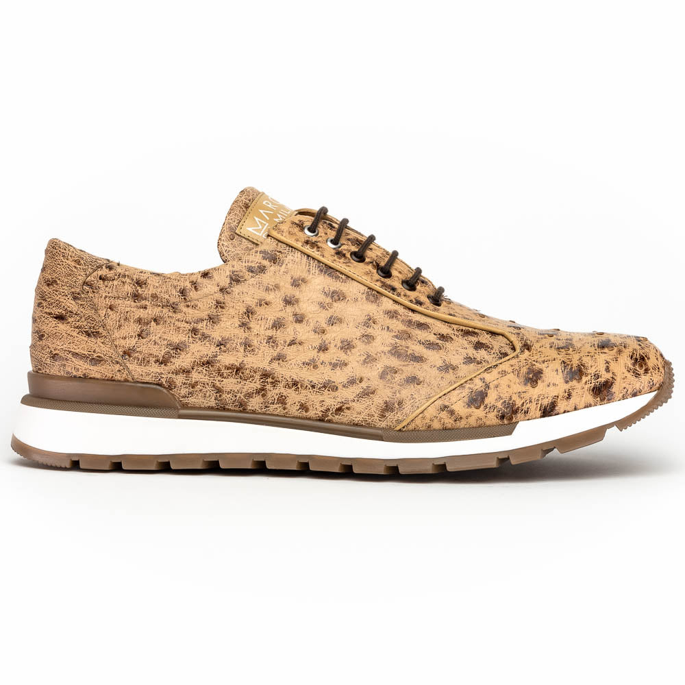 Marco Di Milano Scanno Orix Ostrich Quill Sneakers 1 SCANNO_OSTRICH_ORIX_8  - from alligatorwarehouse.com