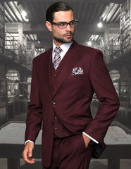Statement Suit - Statement Italy Suit - Wool Suit- Statement Men's 100% Wool 3 Piece Suit - Tailored Fit