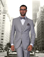 Statement Suit - Statement Italy Suit - Wool Suit- Statement Men's 100% Wool 3 Piece Suit - Tailored Fit