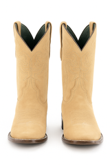 Ferrini Men's Roughrider Square Toe Boots Handcrafted - Taupe