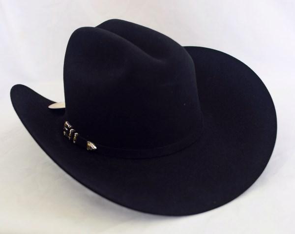 Texana Jerarca Larry Mahan 10X de Pelo de Castor Negro 4   - from alligatorwarehouse.com