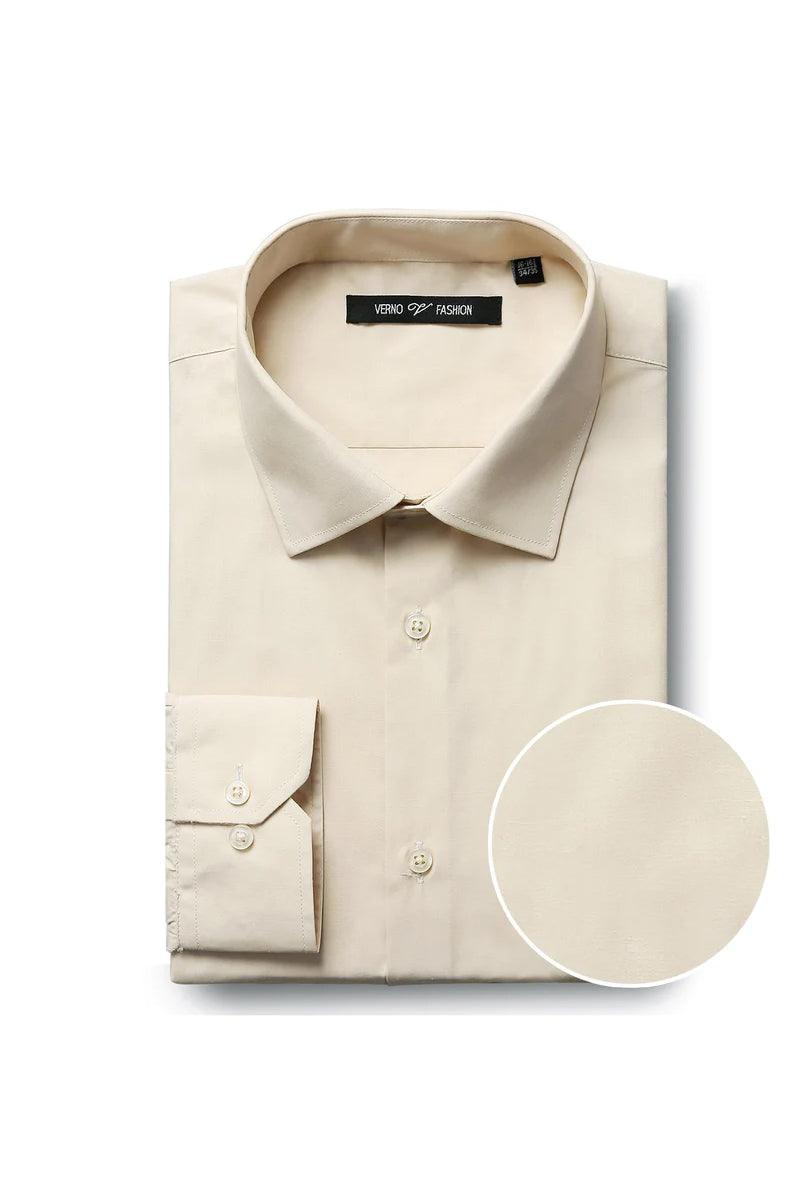 Elegant Tuxedo Dress Shirt for Formal Occasions: Prom and Wedding 1 TC-23-CL_Taupe_14-14.5_32-33  - from alligatorwarehouse.com