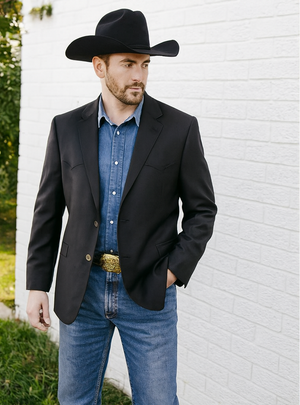 Western Blazer - Saco Para Hombre - Cowboy Blazer in Black Color